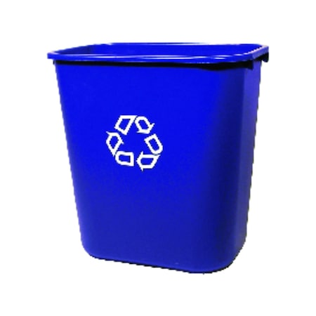 28 Qt Blue Resin Recycling Bin